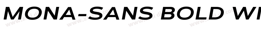 MONA-SANS BOLD WIDE字体转换